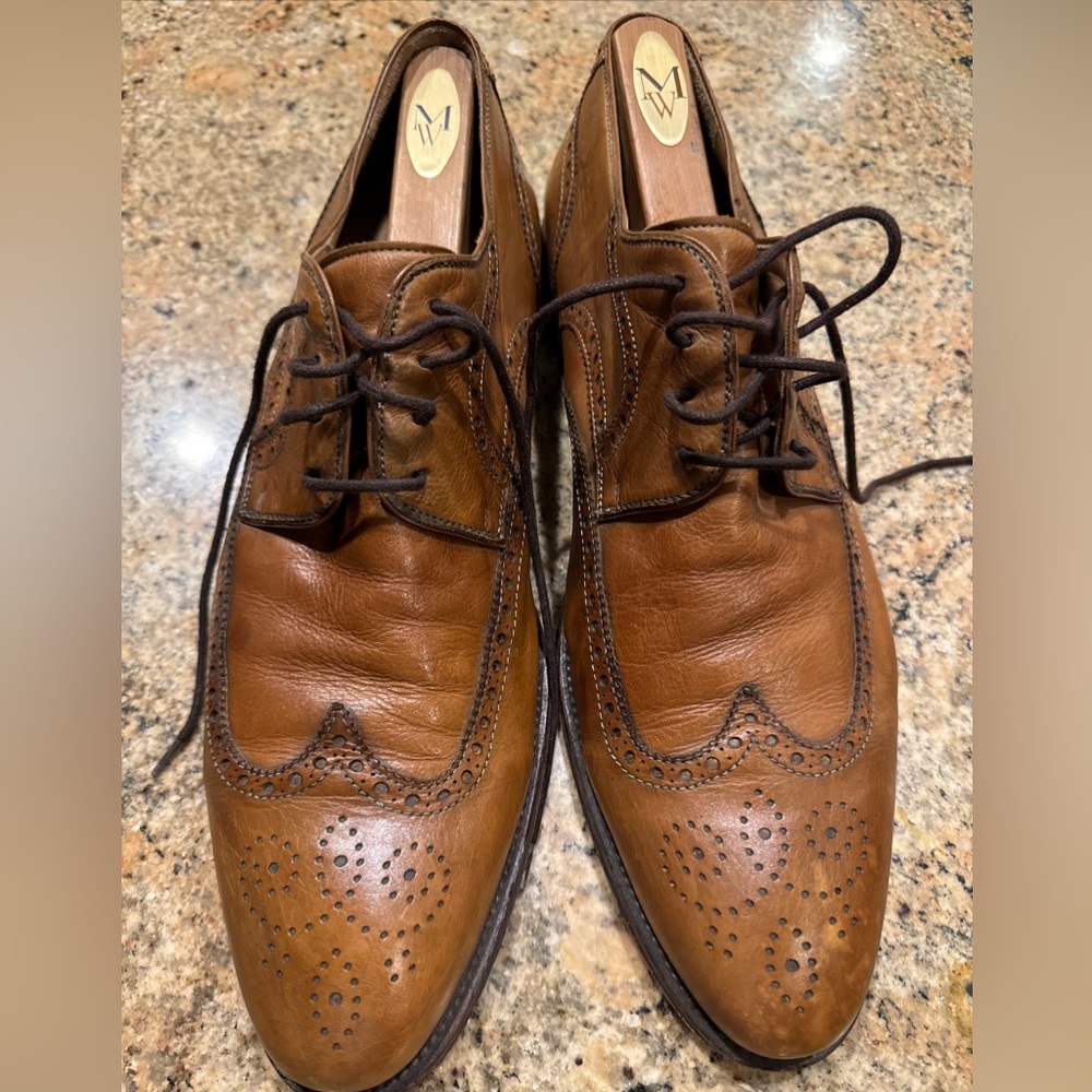 Mens Magnanni tan wingtip